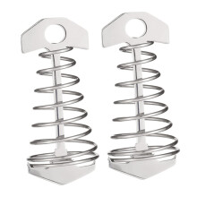 Stainless Steel Fish Bone Tent Pegs Spring Hook Camping Stakes for Secure Anchoring and Hiking