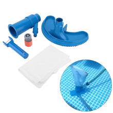 Mini Jet Handheld Pool Vacuum Cleaner with Dual Brush for Quick Spot and Spa Cleaning