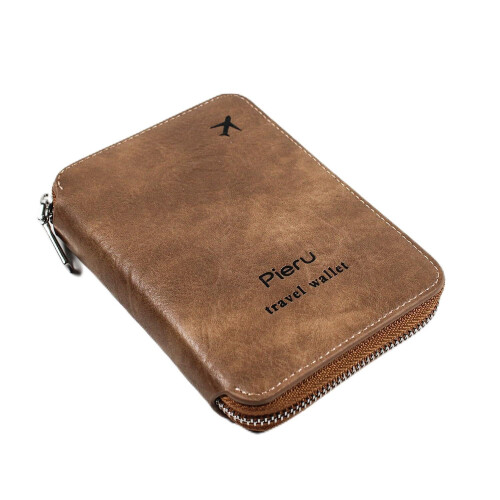 Travel Passport Holder RFID Blocking Antitheft Wallet Compact Organizer for Secure Document Storage