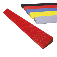 Threshold Ramp 100x13x6 cm NonSlip Wheelchair Door Curb Ramp Cuttable Plastic for Indoor Outdoor Use