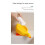 Ceramic Soap Dish with Quick Drain Duck Shape, Easy Clean Surface for Bathroom Sink, Yellow Decor 4