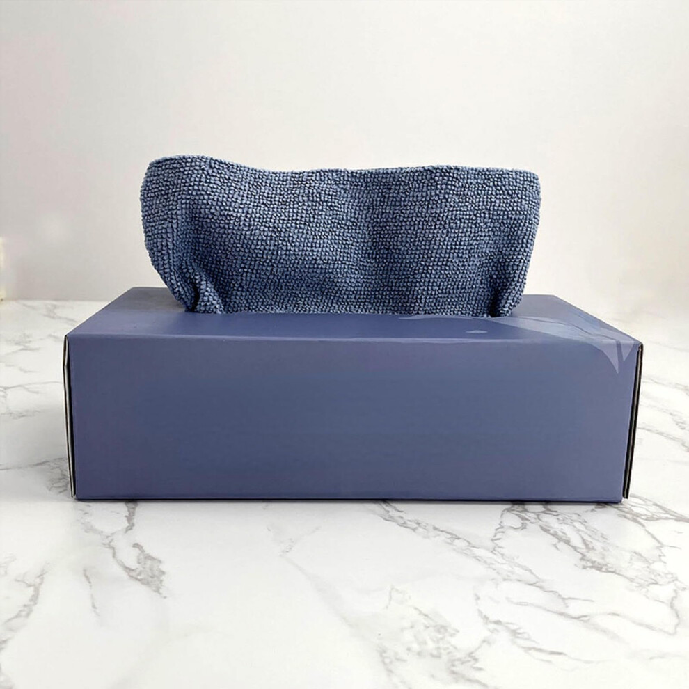 Microfiber Cleaning Cloth Sea Blue, Reusable Absorbent Dishcloth for Kitchen Wet Dry Use-image-OPC-PTGF5KK-NEW