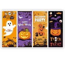 120 Pcs Large Halloween Stickers Self Adhesive Pumpkin Ghost Sealing Labels for Candy Gift Bags Party Favors