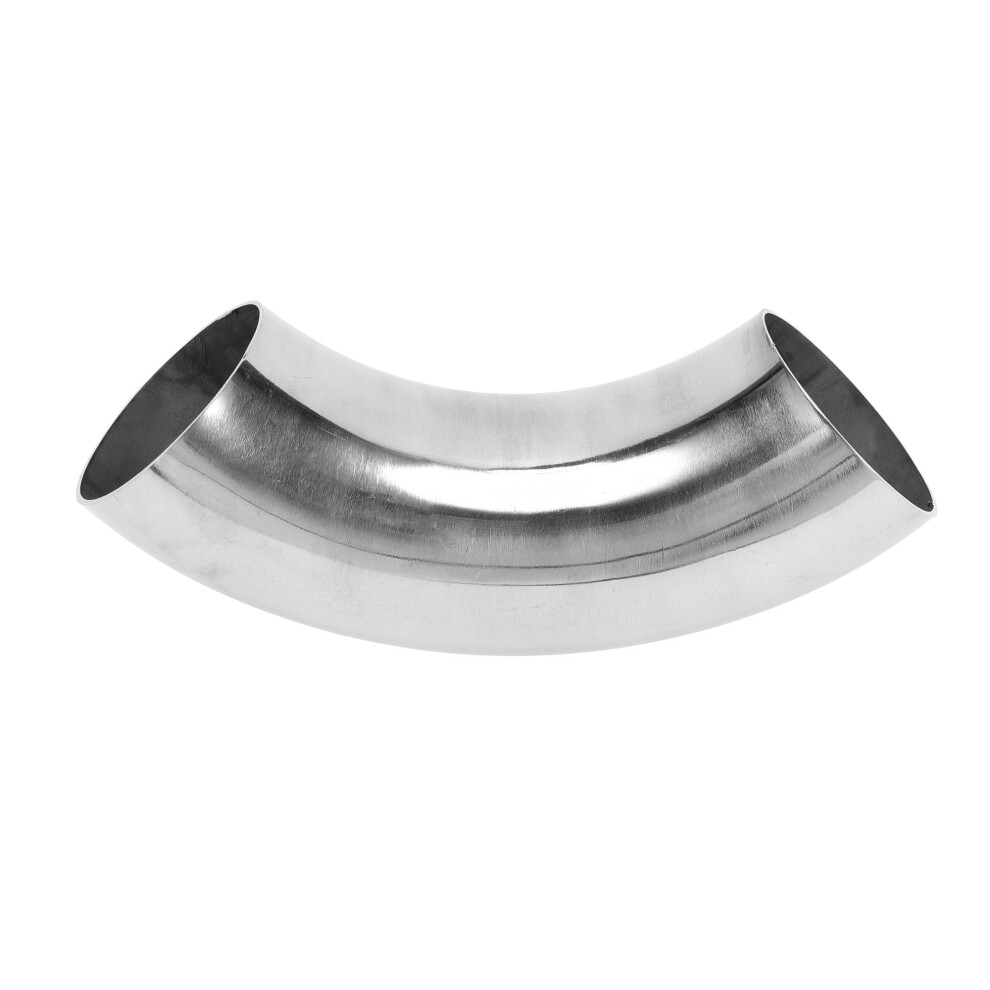 2.5 Inch 90 Mandrel Bend Exhaust Elbow Pipe Stainless Steel 16Ga Durable Easy Weld Universal Fit 9310869655527