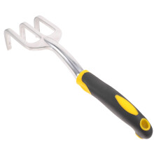 Garden Hand Rake Heavy Duty Cultivator with Ergonomic Grip for Weeding and Soil Loosening