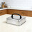 Square Griddle Grill Cover Lid 304- barHandle 21x21x5CM 4