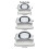 Square Griddle Grill Cover Lid 304- barHandle 21x21x5CM 5
