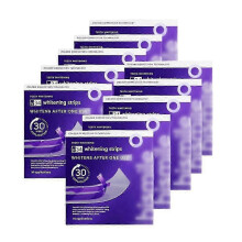 (10boxes) V34 Whitening Strips, Teeth Whitening Strips, Purple Tooth Whitening, Tooth Stain Treatment, Combining Whitening and Colour Correction