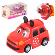 (red2) 2.4 Ghz Mini Racing Cars Wrist Toy for Kids,Mini Remote Control Car Interactive