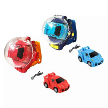 (bule) 2.4 Ghz Mini Racing Cars Wrist Toy for Kids,Mini Remote Control Car Interactive