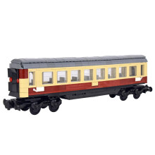 Train Building Block Rail Carriage – Single AddOn for MOC Trains, Wide Brand Compatibility and Custom Design
