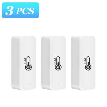 (3pcs) 1-4pcs Tuya Smart Zigbee Temperature And Humidity Sensor Indoor Thermometer Hygrometer Monitoring Works With Alexa Google Home