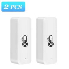 (2pcs) 1-4pcs Tuya Smart Zigbee Temperature And Humidity Sensor Indoor Thermometer Hygrometer Monitoring Works With Alexa Google Home