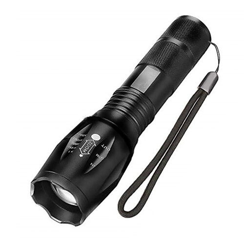 Lumens Compact Handheld LED Flashlight, Water Resistant Tactical Torch for Camping and Emergency Use