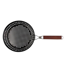 Nonstick Grill Pan for Stove Tops and Camping Cookware, Compact Easy Clean BBQ Plate