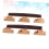 2pcs Banjo Bridge Set for Ukulele and Guitar, ThreeLegged Design, Stable Tone Transfer, Precut Strings 3