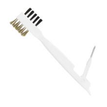 Gas Stove Cleaning Brush Brass Wire Scrub Brush for Seam Grease Removal with Ergonomic Grip