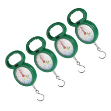 4Pcs Portable Hanging Scale, Mechanical Spring Luggage Scale for Travel and Fishing, Random Colors