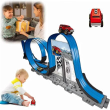 (Premium Edition) Changeable Track with LED Light-Up Race Car,New Flexible Changeable Car Toys