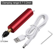 (black) DIY Drilling Electric Tool Mini Electric Drill Set Epoxy Resin Jewelry Making