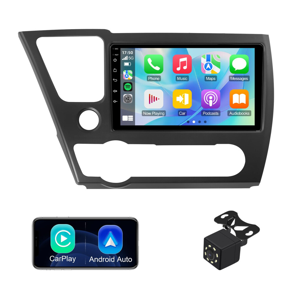 9 Inch Android 13 Car Stereo For Honda Civic 20132015, Wireless Carplay Android Auto, Gps, Wifi, Backup Camera 9330225648208