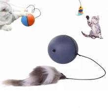 (gray) Interactive Cat Ball Toy,2024 New Automatic Moving Cat Ball Toy,Motion Ball Toy