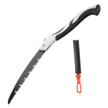 Folding Pruning Saw with Durable Carbon Steel Blade for Camping and Garden Tree Trimming
