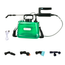 Énergie rechargeable du pulvérisateur monté-5L vert transparent