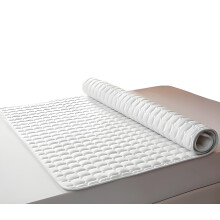 Waterproof Mattress Protector 180x200cm Quilted Breathable Pad Cover with Elastic Straps White