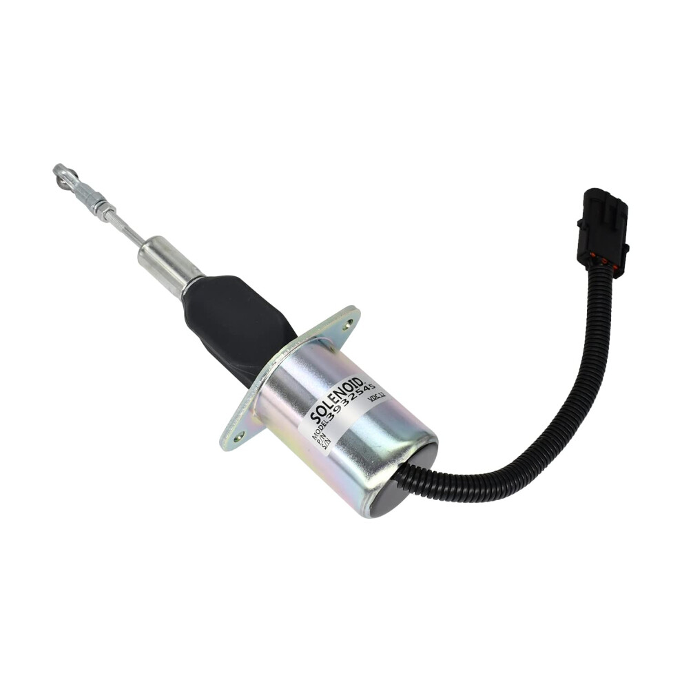 Fuel Shut Off Solenoid Sa463912 393023333930233 12V For Cummins 6Cta 8.3L Engine, Hyundai And Komatsu Excavator Direct Fit Replacement 9351714904629