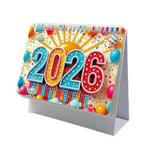 (Color2) DIY Diamond Art Painting 2026 Desk Calendar Ornament, Monthly Planner