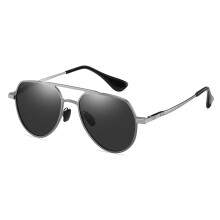 2.75x Polarized Reading Sunglasses for Men, Gray Magnifier Glasses with UV Protection and EyeStrain Reduction