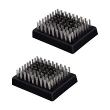2PCS Grill Cleaning Brush Set with Durable Bristles and Non‑Slip Handle for BBQ and Home Use
