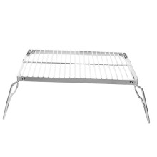 Portable Stainless Steel Camping Grill Foldable BBQ Rack for Outdoor Cooking and Travel