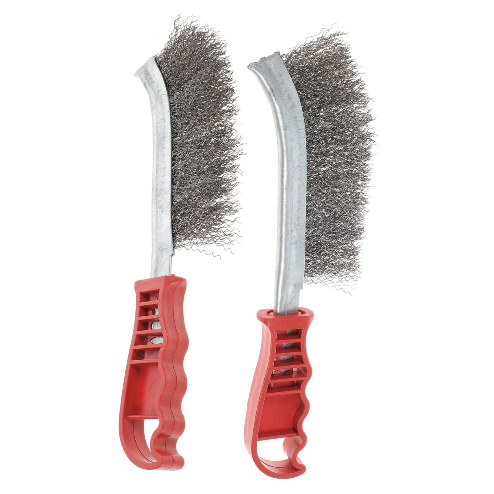 4 Pack Wire Brush Set Heavy Duty Rust Removal Brushes With Ergonomic Grip Handle For Grill And Industrial Cleaning 9045646701073