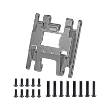 Aluminum Upgrade Parts CNC Precision Skid Plate Transmission Mount for Traxxas TRX4M RC Crawler Titanium