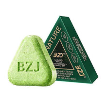 Nature Triangle Shampoo Bar , Nature Seven Green Soap Shampoo, Natural Usman Grass Hair Shampoo Bar for Women & Men, Solid Shampoo and Conditioner Bar
