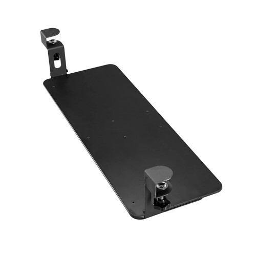 Adjustable Under Desk Keyboard Tray with Ergonomic Support, ClampOn Sliding Platform for Home Office