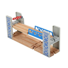 Wooden Railway Track Set for Railway Toys Kids .Bridge Of Wheel Tracks 2025