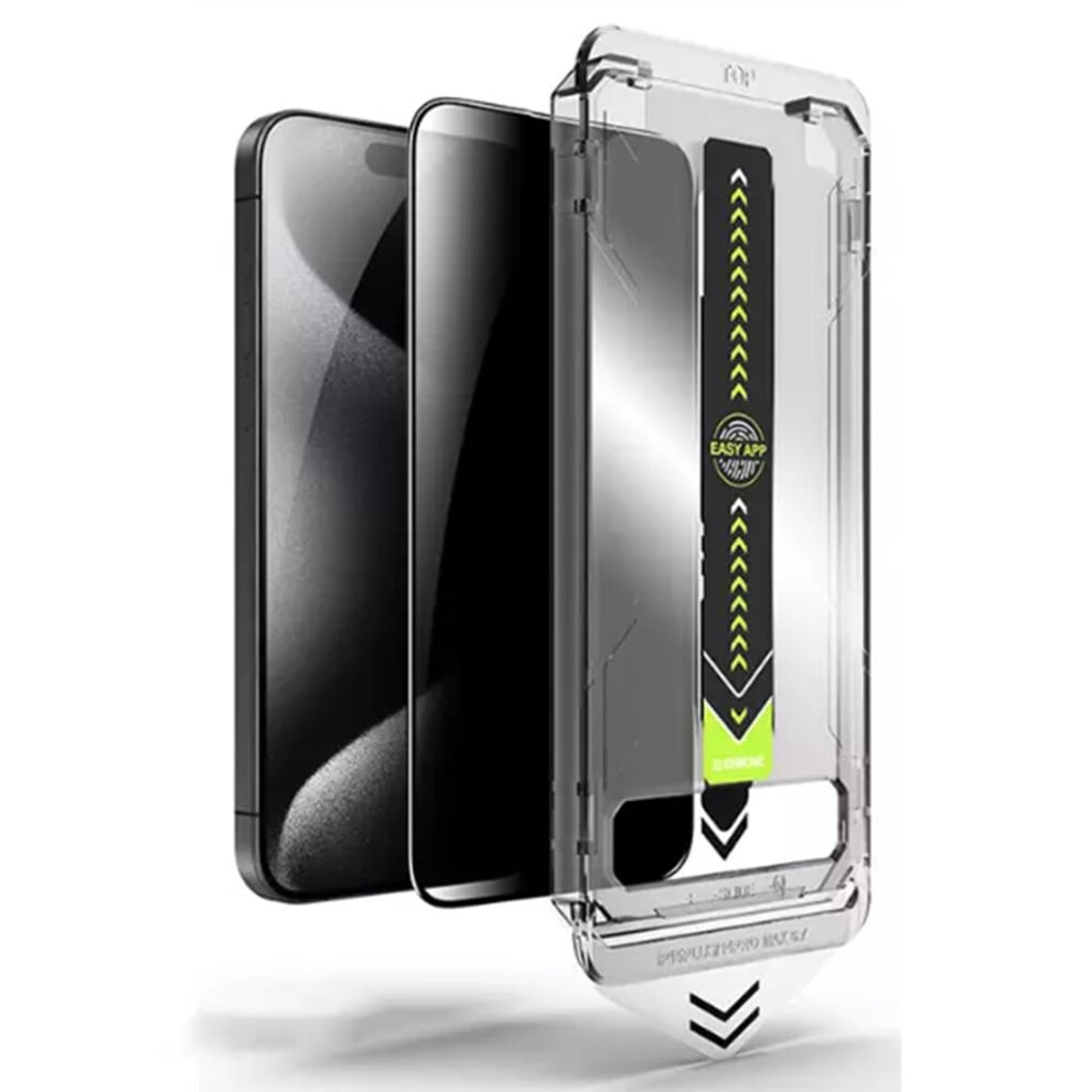 Screen Protector 9H Tempered Glass With 28 Privacy, AntiâFingerprint, Bubbleâ Hd Clarity For Iphone 15 Pro Max 9330225650089