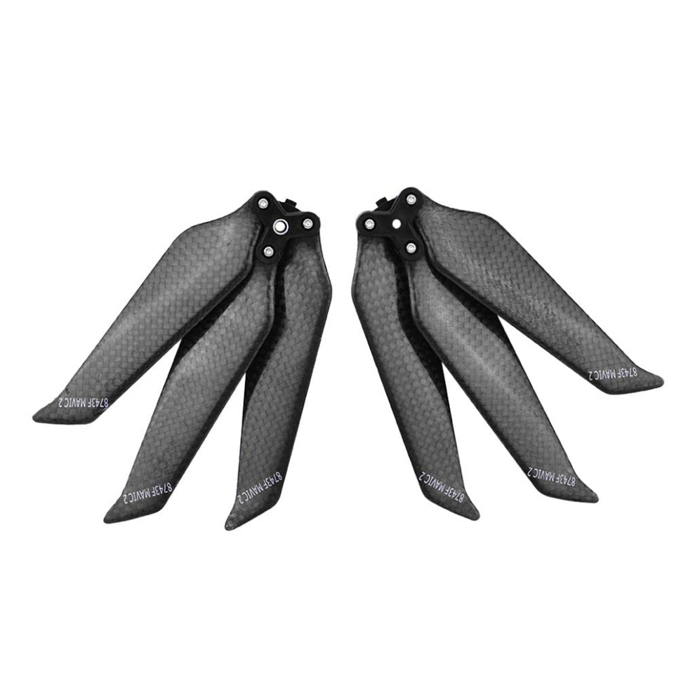 Carbon Fiber Low Noise Three Blade Propellers, Lightweight Durable Replacement, For Dji Mavic 2 Black 9330225694120