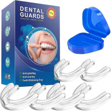 6 Pack Teeth Grinding Night Guard for Adults Mouth Guard for Sleeping at Night Anti Grinding Teeth 2 Sizes Bruxism Mouth Guard