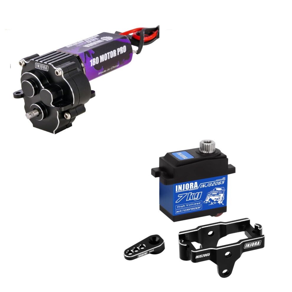 180 Pro 48T Motor And Cnc Gearbox With 7Kg Digital Servo For Trx4m Rc Crawler Upgrade Parts 9310869702535