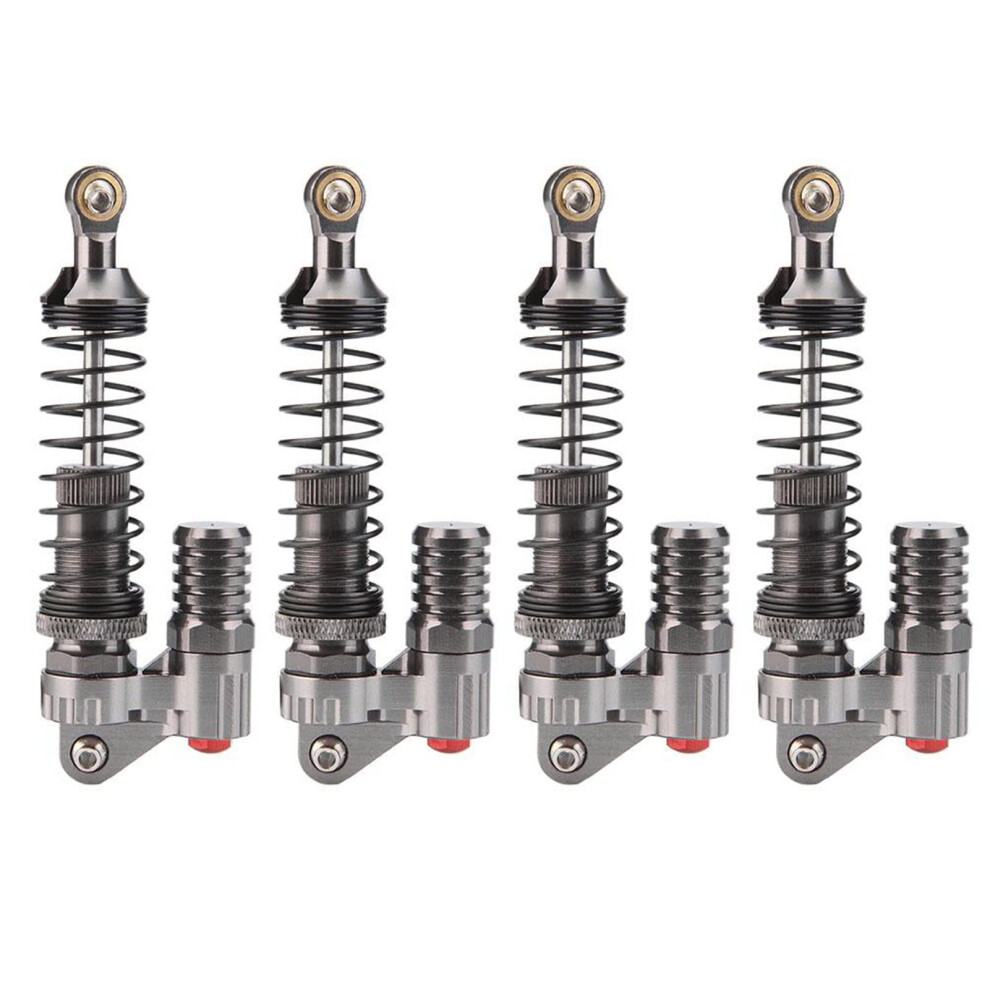4Pcs 90Mm Aluminum Rc Shock Absorbers Double Spring Adjustable Rc Crawler Shocks For Scx10 D90 Axial 9330225694380