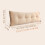 Bed Wedge Pillow 35.4in Beige Triangular Headboard Cushion, Removable Backrest for Bed Reading Support 2