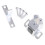 Cabinet Door Latch Silver Spring Loaded Catch for Cupboard Lock Heavy Duty Secure Closure 4
