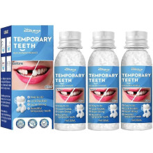 (3PCS) Permanent Tooth Filling Cement DIY Dental Repair Kit for Cavities and Tooth Restoration 1 3 Pack Options