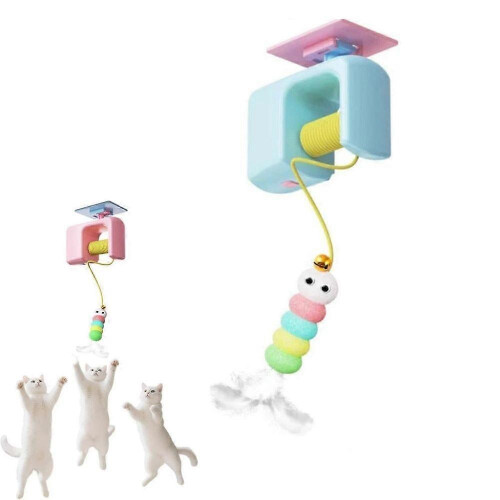 (Blue) Celery Pets Autobounce USB-C Ceiling Cat Teaser, Meowvo Ceiling Cat Teaser