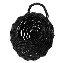 Wicker Wall Hanging Basket Handwoven Woven Planter Rustic Decorative Style for Home and Garden Decor