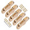 Bass Guitar Bridge Saddles 5 String Tailpiece Set Gold – Uniform Finish Easy Replacement 5